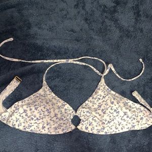 Floral Hollister bikini top